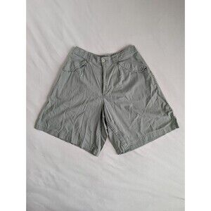 Vintage 80s Banana Republic Safari Travel High Waist Shorts Size 10 Green